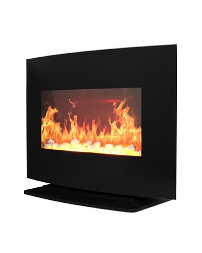 PROlectrix Windsor Wall/Free Standing Electric Fireplace, Black