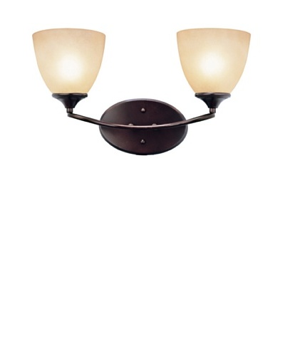 Trans Globe Lighting Pullman Double Sconce, Rubbed Oil Bronze