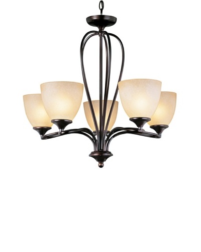 Trans Globe Lighting Pullman 5-Light Chandelier, Rubbed Oil BronzeAs You See