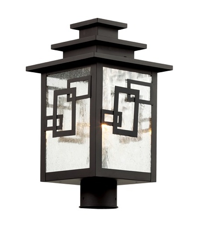 Trans Globe Lighting Geo Tempo Post Light, Weathered Bronze, 16As You See