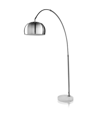 Trend Lighting Mid Arc Floor Lamp, Brushed Nickel