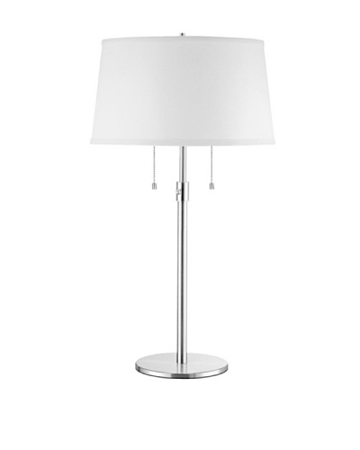 Trend Lighting 2-Light Urban Basic Club Table Lamp, Chrome