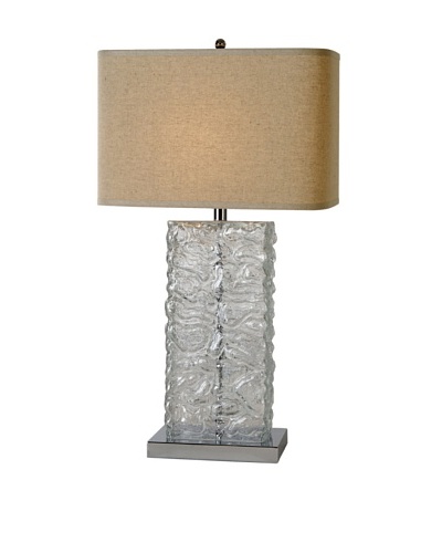 Trend Lighting Stalagmos Table Lamp, Latte/Clear/Polished Chrome
