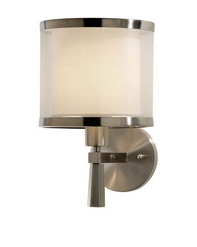 Trend Lighting Lux Wall Sconce, Brushed Nickel Finish