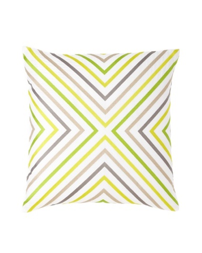 Trina Turk Ikat Geometric Down Filled Pillow, Yellow/Green