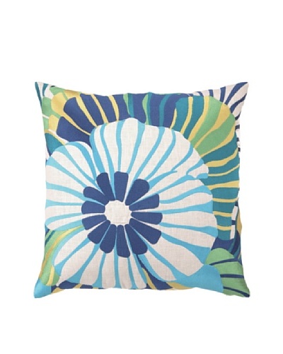 Trina Turk Sea Floral Embroidered Pillow