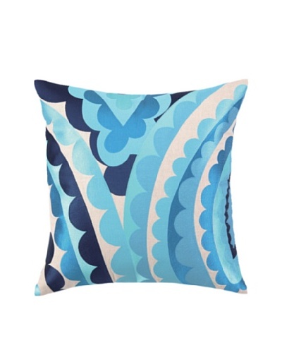Trina Turk Vivacious Embroidered Pillow [Blue]