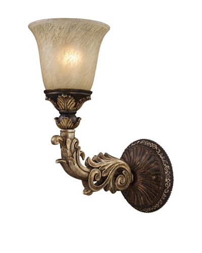 Trump Home Regency 1-Light Wall Sconce in Burnt Bronze