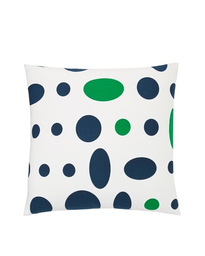 Twinkle Living Large Cosmic Pillow Cover, Navy/Green, 18 x 18