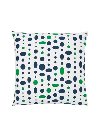 Twinkle Living Large Cosmic Pillow Cover, Navy/Green, 18 x 18