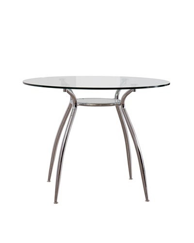 Urban Spaces Lido 2 Dining Table, Silver