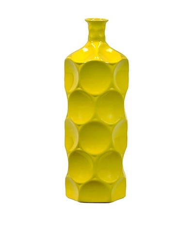 Small Ceramic Bottle, Yellow