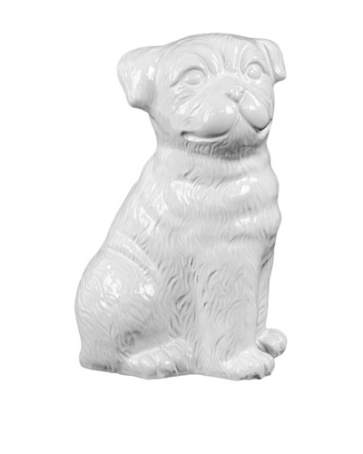 Ceramic Dog, White