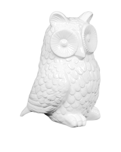 Ceramic Owl, White