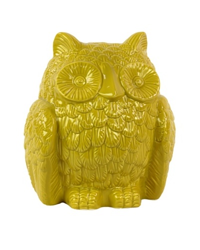 Ceramic Owl, Yellow