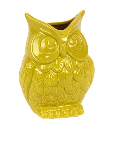 Small Ceramic Owl, Yellow