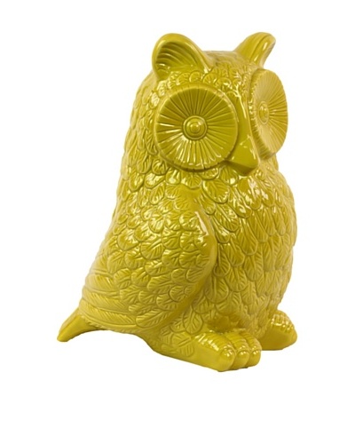 Medium Ceramic Owl, Yellow
