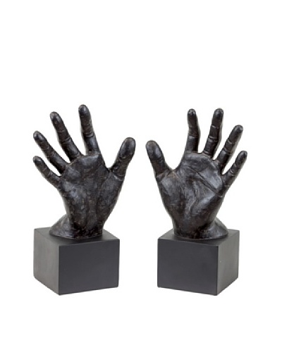Urban Trends Collection Hand Bookends