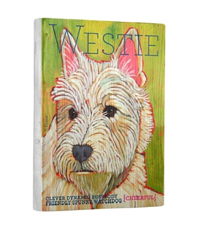 Ursula Dodge West Highland White Terrier Reclaimed Wood Portrait