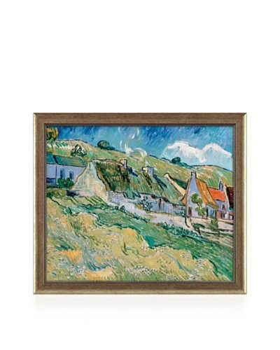 Vincent van Gogh Cottages, 1890 Framed Canvas
