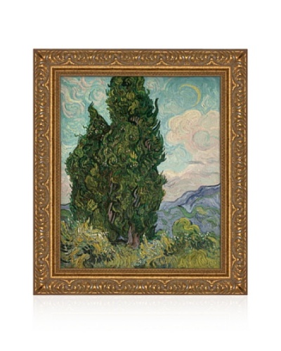 Vincent van Gogh Cypresses, 1889 Framed Canvas