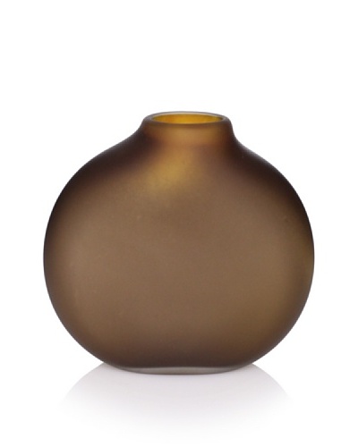 5.75 Flat Vase, Amber