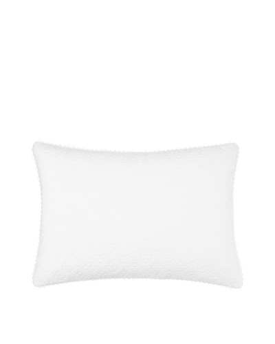 Vera Wang Scuplted Floral Lotus Flower Pillow, White
