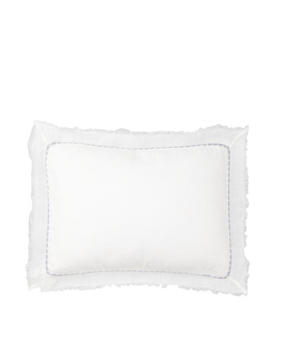 Vera Wang Dusk Fringe Decorative Pillow, White, 12 x 16