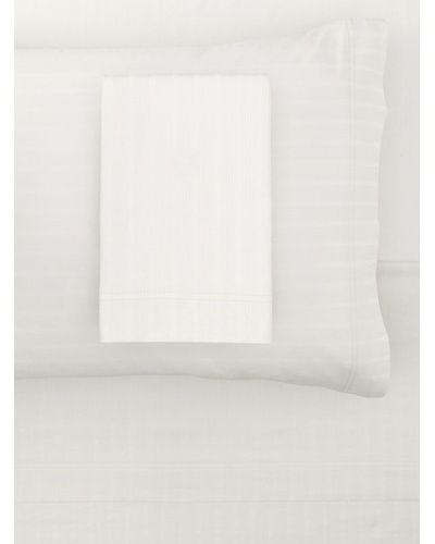 Vera Wang Shadow Stripe Sheet Set [White]