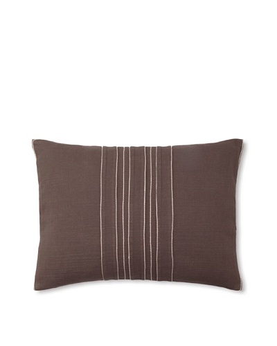 Vera Wang Ribbon Stripe Decorative Pillow, Mocha, 12 x 16