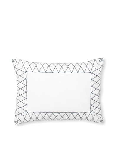 Vera Wang Shibori Decorative Pillow, White, 12 x 16