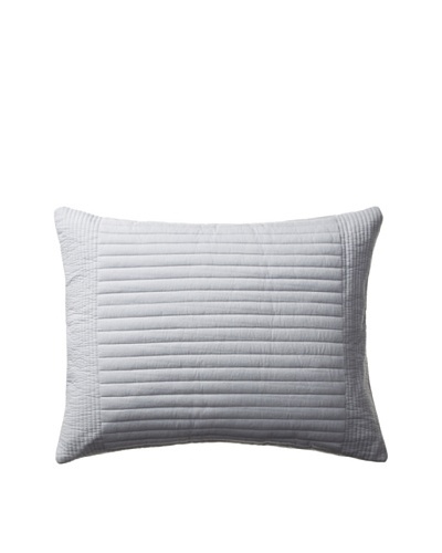 Vera Wang Gossamer Floral Collection Channel Quilted Pillow, Pale Grey