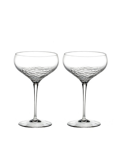 Vera Wang by Wedgwood Set of 2 Sequin Crystal Champagne Coupes