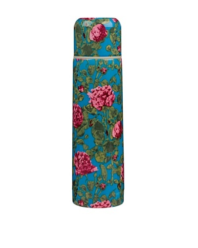 Victoria & Albert Vacuum Flask with Pink & Blue Roses