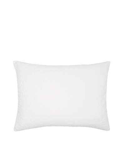 Villa Home Kasuri Pillow Sham, White, Standard