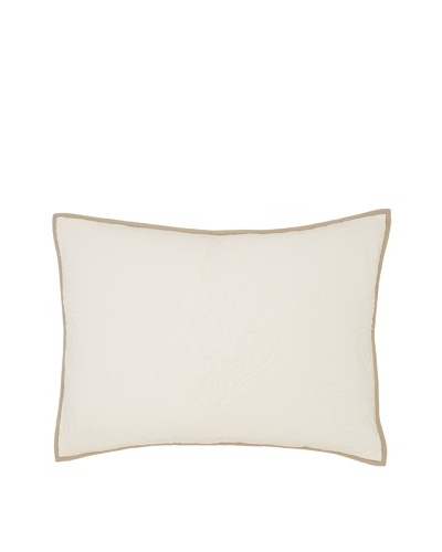 Villa Home Marcus Pillow Sham, Cream, Standard