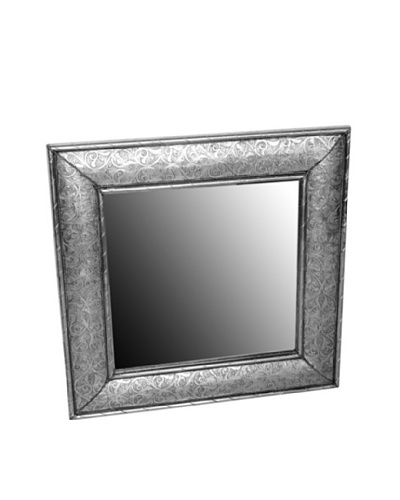 Badia Silver Nickel Square Mirror