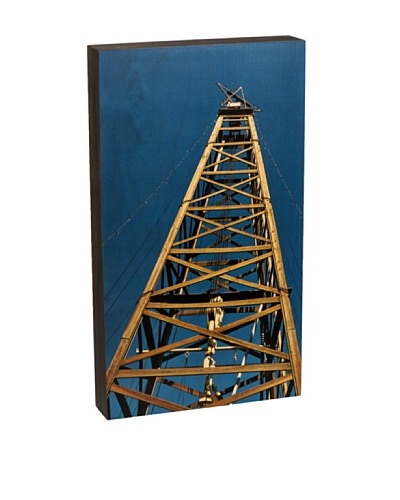 Walnut Hollow Oil Derrick Summit Wooden Shadowbox Plaque