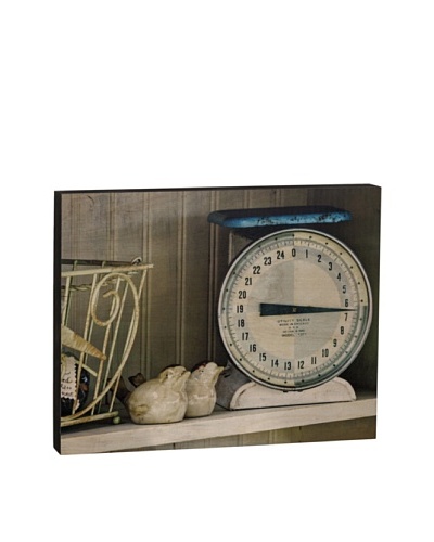 Walnut Hollow Vintage Kitchen Scale Wooden Shadowbox Plaque