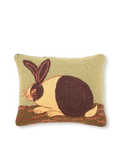 Warren Kimble Hook Pillow, Cozy Bunny, 14 x 18