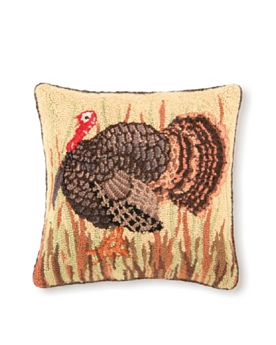 Warren Kimble Wild Turkey 16 x 16 Hook Pillow