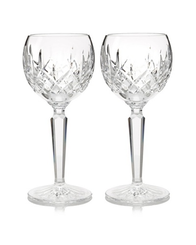 Waterford Pair of Lismore Hock Wine Glasses
