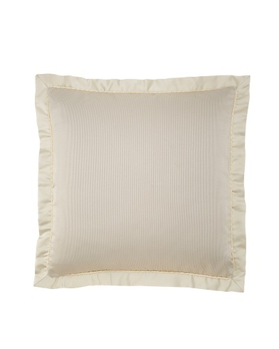 Waterford Linens Kerrigan Euro Sham, Cream/Taupe, 26 x 26