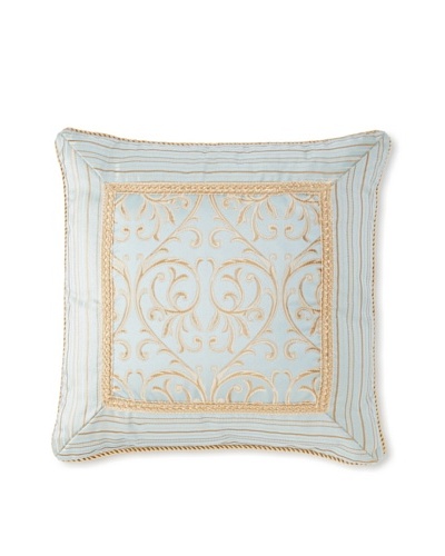 Waterford Linens Elenora Decorative Pillow, Blue, 18 x 18
