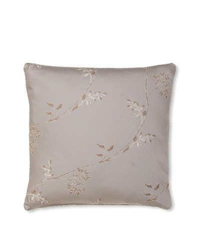 Waterford Linens Silvie Decorative Pillow, Grey, 18 x 18