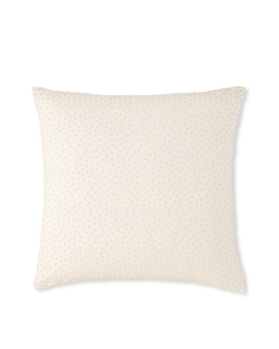 Waterford Linens Cassidy Decorative Pillow, Ecru/Grey, 20 x 20
