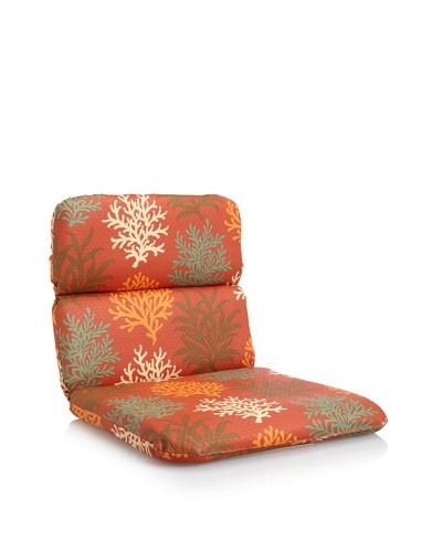 Waverly Sun-n-Shade Marine Life Rounded Chair Cushion [Mango]