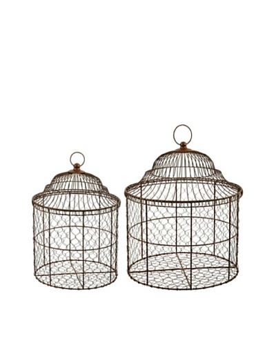 Winward Set of 2 Basket Birdcages