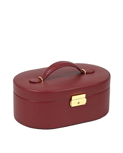 Wolf Designs Chelsea Oval Jewelry Case [Red]