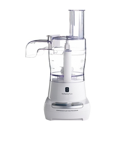 Wolfgang Puck Continuous-Flow Food Processor with Overload Protection, White, 4-Cup
